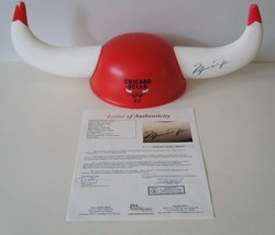 Michael Jordan Hand Signed Chicago Bulls Bullhorns Hat Cap Autographed JSA LOA - £2,314.45 GBP