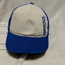 Geico For Your RV Insurance Cap Hat Adjustable Blue White 100% Cotton - £3.92 GBP