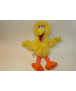 Rare Vintage 1986 Sesame Street Big Bird 13&quot; Plush Toy Doll Hasbro - £6.25 GBP