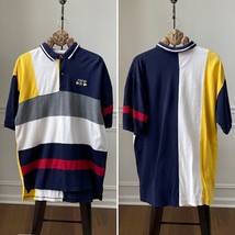Vintage 90s Izod Nautical Primary Colorblock Pique Cotton Polo Golf Shir... - $401.76 MXN