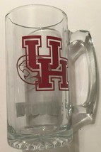 $20 Houston Cougars NCAA Vintage 90s Heavy Thick Basketball Glass Beer Mug 24 oz - £14.15 GBP