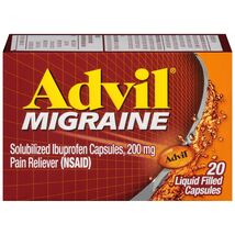 4/27 Advil Migraine Headache Relief, Ibuprofen Capsules with Ibuprofen 2... - $9.85