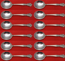 American Classic by Easterling Sterling Silver Cream Soup Spoon Set 12pcs 6 1/4" - £562.96 GBP