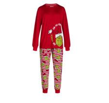 Dr. Seuss The Grinch Stole Christmas Womens 2 Piece Holiday Pajama Set Medium - £27.72 GBP