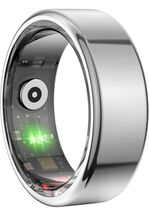 Smart Fitness Ring, Heart Rate &amp; SpO2 Tracker, IP68, Silver Size 8 - $29.99