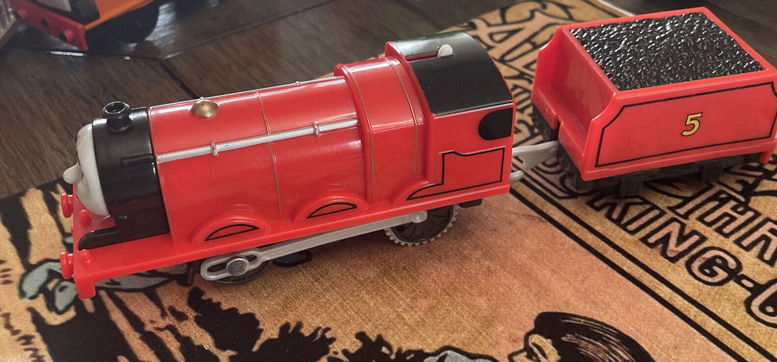 Primary image for Thomas & Friends Trackmaster James Motorized Train Engine and Tender Mattel 2013