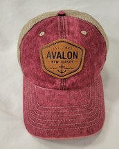 Royal Resortwear Red Brown Mesh Back Ball  Trucker Cap Avalon New Jersey - $7.76