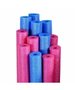 Water Noodles Swimming Pool Foam Noodle Float 6 Blue + 6 Pink - 12 Pack - £11.82 GBP