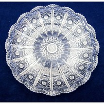 Vintage Candy Dish American Brilliant Cut Glass Crystal Nappy ABP Star Pattern - £18.94 GBP