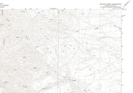 Beaver Creek, Nevada 1970 Vintage USGS Map 7.5 Quadrangle Topographic - $23.99