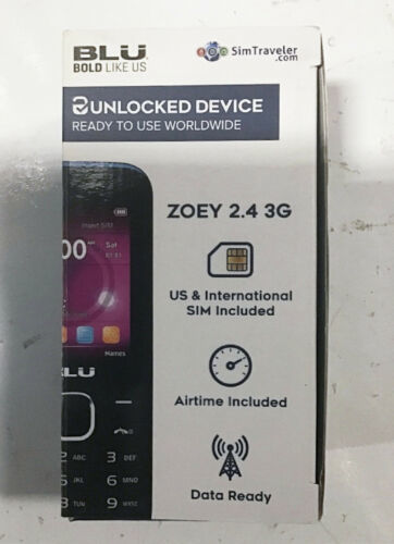 NEW Blu ZOEY 2.4 3G Ready to Use Dual Sim Cell Phone Z070U Camera GSM UNLOCKED - $23.22