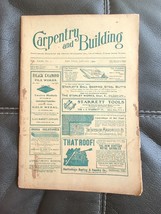 Carpentry And Building Magazine New York January 1909 Vintage Issue Xxxi No 1 - £22.77 GBP