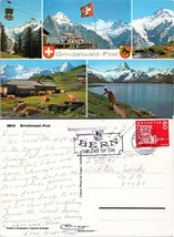Switzerland Bern Grindelwald-First Posted 1973 Hossner Ashton Idaho VTG Postcard - £7.37 GBP