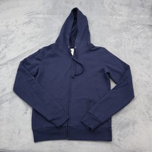 Zenana Outfitters Hoodie Womens S Blue Full Zip Front  Pocket Drawstring - £20.18 GBP