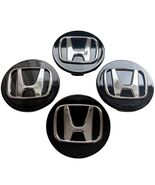 18 - 26 HONDA ACCORD SPORT WHEEL CENTER CAP BLACK/CHROME SET OF 4 OEM NEW - $16.90