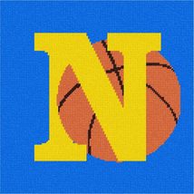 Pepita Needlepoint kit: Letter N Basketball, 10&quot; x 10&quot; - £61.98 GBP+