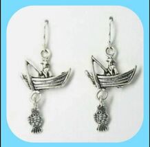 New Arrival Unique Super Cute Gone  Fishing Dangle Fish  Earrings - $8.00