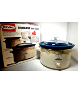 VTG Rival 5 Qt Crock-Pot Slow Cooker Removable Stoneware w/Lid Model 3355 USA - $64.99
