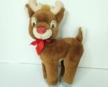 Applause Reindeer Moose Brown Rudolph Plush Bow Tie Stuffed Animal Xmas 11&quot; - €15,85 EUR