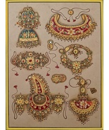 Indian Jewelry Diamond Handmade Painting for wall Decor set of 3 | 11x8 ... - £167.35 GBP