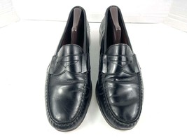 Allen Edmonds Walden Men&#39;s Size 11.5 D Penny Loafers Black Leather slip-on Shoes - £48.71 GBP