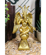 Ebros Sabbatic Goat Idol Baphomet Resin Statue The Horned God Goat of Me... - $31.54 CAD