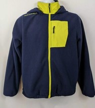 Nautica Zip Up Fleece Jacket Boys Size L 14/16 With Hood - $31.14