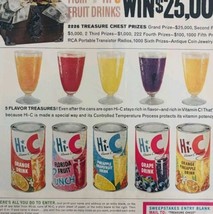 1964 Hi-C Canned Drink Varieties Advertisement Flavored Fruit Beverage D... - $29.99
