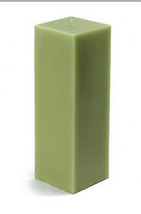 Zest Candle CPZ-157-12 3 x 9 in. Sage Green Square Pillar Candle -12pcs-Case - B - £138.40 GBP