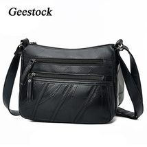 Messenger Bags for Women Multiple Pockets Shoulder Crossbody Bag PU Leather Flap - £19.77 GBP