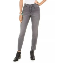 Style &amp; Co Womens Plus 22W Granite Grey Curvy Fit Skinny Jeans NWT M89 - $37.23