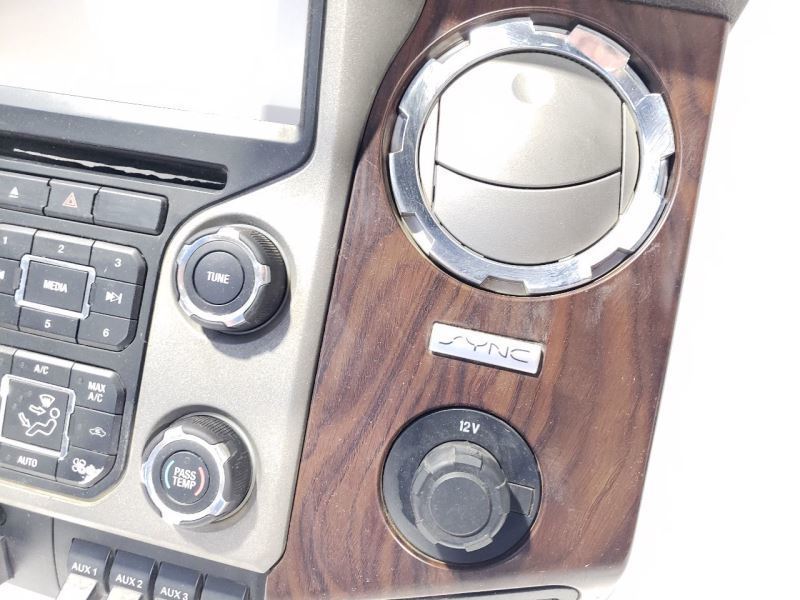 2015 Ford F250 OEM Radio Climate And Vents Wood Trim bezel Item image 2