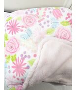 Parent&#39;s Choice Floral Butterfly Baby Blanket Tulip pink plush flowers W... - €22,32 EUR