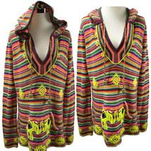 New Calypso St. Barth Cashmere Embroidered Pocket Hoodie Oversized Sweater Hood - £159.86 GBP