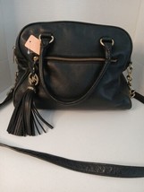 Michael Kors Black Pebbled Leather Satchel/Crossbody Bag / Purse - £34.02 GBP