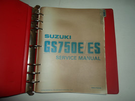 1984 1985 Suzuki GS750E/ES Service Manual w/SUPP 2 Vol Set Binder Stained Oem - £57.50 GBP