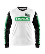 OSSA motocross enduro MTB downhill cycling  jersey white-black long slee... - $653.90 MXN