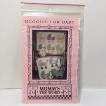 Buggies for Baby Quilt Pattern Wallhanging Crib Quilt Mumm&#39;s the Word - £10.27 GBP