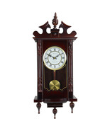 Bedford Clock Collection Classic 31 Inch Chiming Pendulum Wall Clock in ... - $174.49