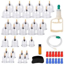 [Pack of 2] 32 Cups Chinese Massage Therapy Cupping Set Body Vacuum Suction K... - £42.14 GBP