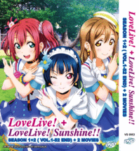 Love Live! (season 1+2) Vol.1-52 end + Movie + Sunshine! DVD (English Subtitle) - £34.56 GBP