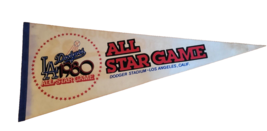 1980 MLB All-Star Game Pennant Los Angeles Dodgers Dodger Stadium - $19.79
