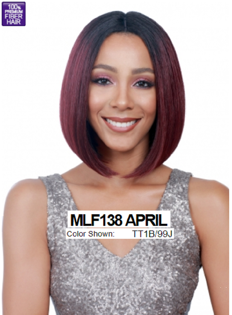 Primary image for MIDWAY BOBBI BOSS MLF138 APRIL STRAIGHT 100% PREMIUM SYNTHETIC LACE FRONT WIG