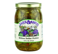 Jake &amp; Amos Million Dollar Pickles, 17 Oz. Jar (Pack of 2) - $26.68
