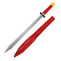 Munetoshi 37 Scarlet Short Sword Fantasy Anime Video Game Stainless Ste... - $720.93 MXN
