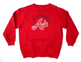 Majestic Men&#39;s Sweatshirt 2X Atlanta Braves Red - £21.54 GBP