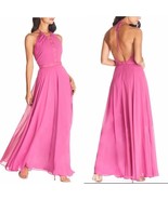 Dress the Population Odette Chiffon Maxi Dress, Pink, Size; Large, NWT - $162.75 CAD