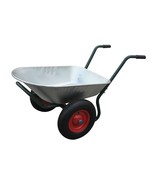 vidaXL Wheelbarrow Galvanized Steel Frame, Galvanized Tray Standard - $592.77 CAD