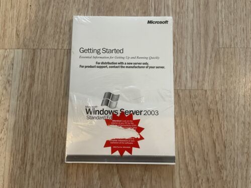 Microsoft Windows Server 2003 Standard Edition 1-4CPU with key NO DISK - $80.00