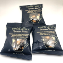 3x Trader Joe&#39;s Coffee Lovers Espresso Beans Chocolate Covered 2.5oz ea ... - £11.92 GBP
